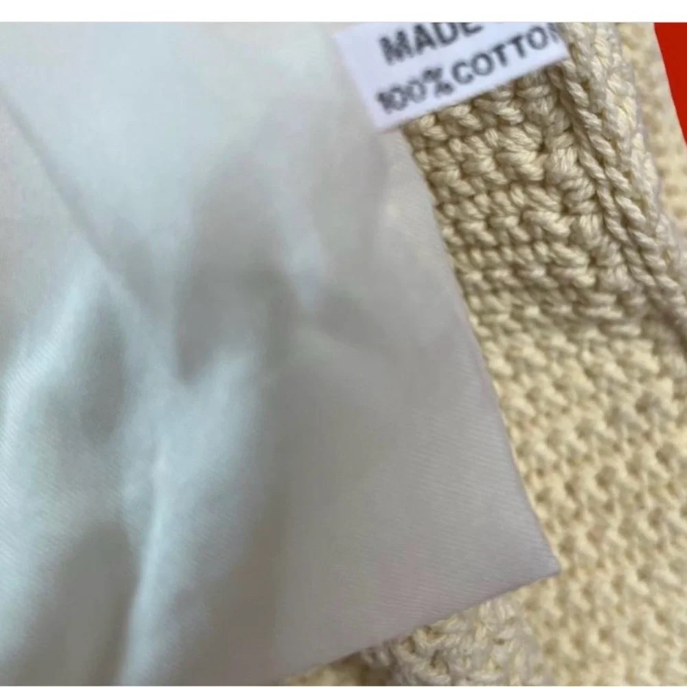 Knit shoulder Tote Bag